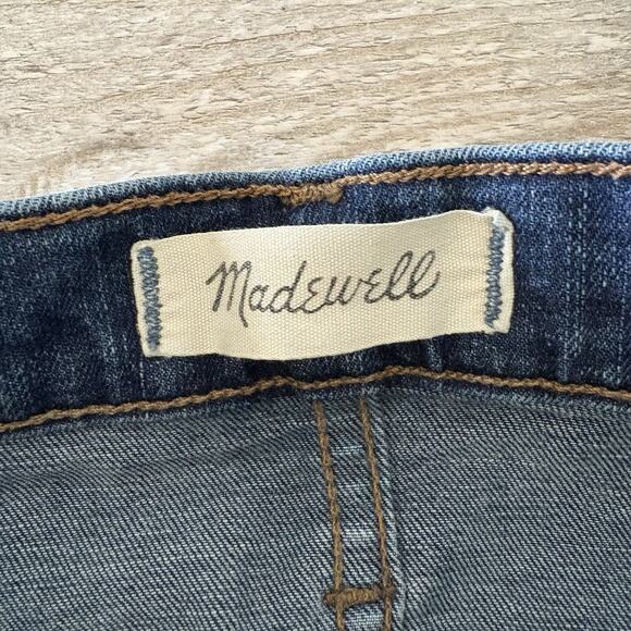 Madewell Jeans 9" High Rise Skinny Button Fly Women's 27 Blue Stretch Denim - Picture 2 of 10